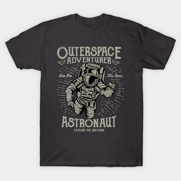 Astronaut T-Shirt by PaunLiviu